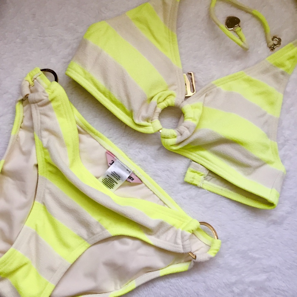 Juicy Couture Striped Two-Piece Swimwear